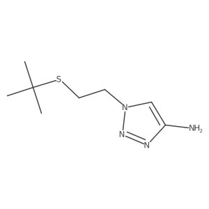 1-[2-(tert-butylsulfanyl)ethyl]-1H-1,2,3-triazol-4-amine结构式