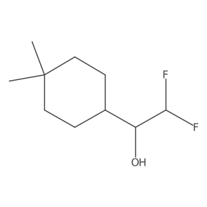 1-(4,4-Dimethylcyclohexyl)-2,2-difluoroethan-1-ol Structure