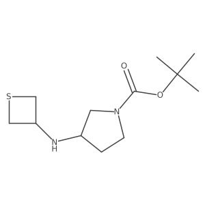 tert-Butyl 3-(thietan-3-ylamino)pyrrolidine-1-carboxylate Structure