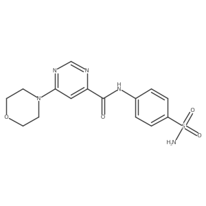 6-morpholino-N-(4-sulfamoylphenyl)pyrimidine-4-carboxamide结构式