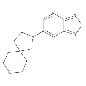 2-[1,2,5]Oxadiazolo[3,4-b]pyridin-6-yl-2,8-diazaspiro[4.5]decane结构式