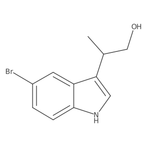 (R)-2-(5-Bromo-1H-indol-3-yl)propan-1-ol结构式