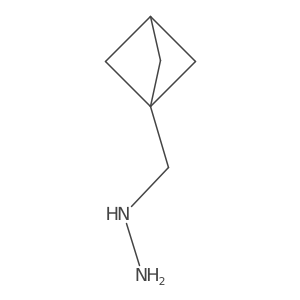 ({Bicyclo[1.1.1]pentan-1-yl}methyl)hydrazine结构式