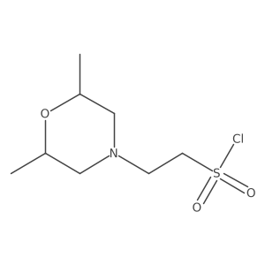 2-(2,6-Dimethylmorpholin-4-yl)ethane-1-sulfonyl chloride Structure