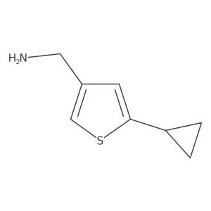 (5-Cyclopropylthiophen-3-yl)methanamine Structure