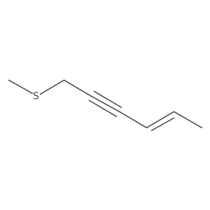 6-(Methylthio)-2-hexen-4-yne结构式