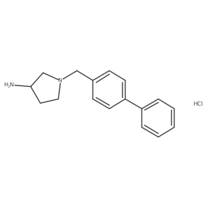 R-1-Biphenyl-4-ylmethylpyrrolidin-3-ylamine hydrochloride Structure