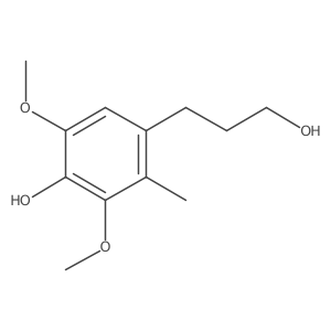 4-(3-Hydroxypropyl)-2,6-dimethoxy-3-methylphenol Structure