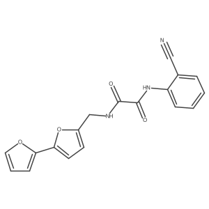 N1-([2,2'-bifuran]-5-ylmethyl)-N2-(2-cyanophenyl)oxalamide Structure