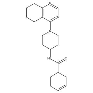 N-(1-(5,6,7,8-tetrahydroquinazolin-4-yl)piperidin-4-yl)cyclohex-3-enecarboxamide Structure