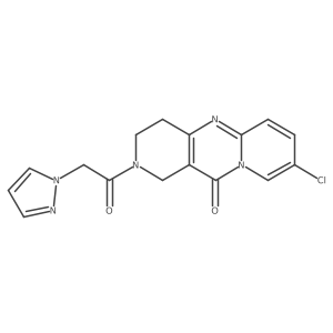 2-(2-(1H-pyrazol-1-yl)acetyl)-8-chloro-3,4-dihydro-1H-dipyrido[1,2-a:4',3'-d]pyrimidin-11(2H)-one Structure