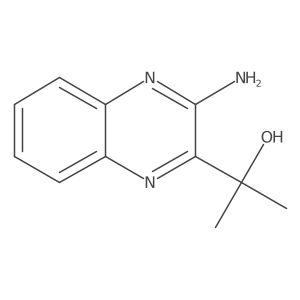 2-(3-Aminoquinoxalin-2-yl)propan-2-ol结构式