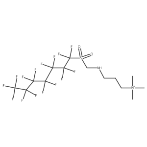 3-[[(Perfluoroheptyl)sulfonyl]methylamino]-N,N,N-trimethyl-1-propanaminium Structure