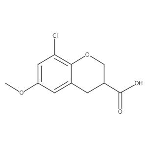 (S)-8-Chloro-6-methoxychromane-3-carboxylic acid结构式