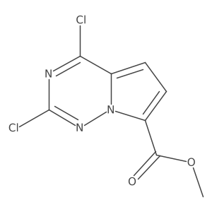 Methyl 2,4-dichloropyrrolo[2,1-f][1,2,4]triazine-7-carboxylate Structure