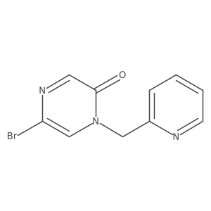 5-Bromo-1-(pyridin-2-ylmethyl)pyrazin-2(1H)-one结构式
