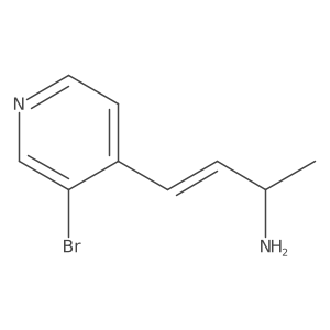 4-(3-Bromopyridin-4-yl)but-3-en-2-amine结构式