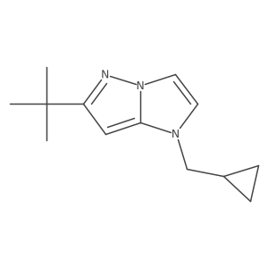 6-(tert-butyl)-1-(cyclopropylmethyl)-1H-imidazo[1,2-b]pyrazole Structure