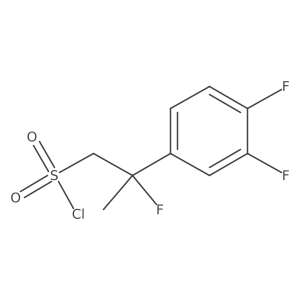 2-(3,4-Difluorophenyl)-2-fluoropropane-1-sulfonyl chloride结构式