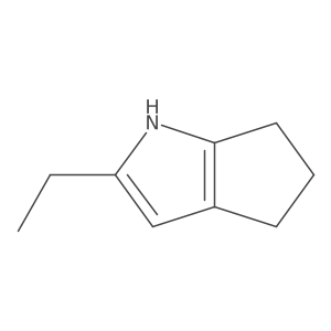 2-Ethyl-1,4,5,6-tetrahydrocyclopenta[b]pyrrole结构式