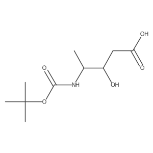 (4R)-4-{[(tert-butoxy)carbonyl]amino}-3-hydroxypentanoic acid Structure