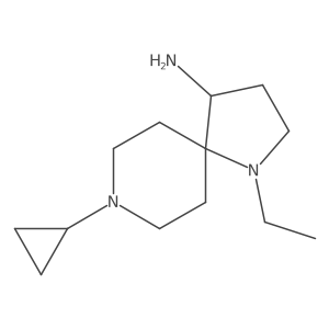 8-Cyclopropyl-1-ethyl-1,8-diazaspiro[4.5]decan-4-amine Structure