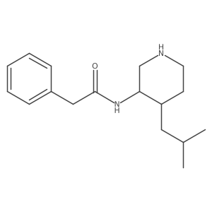 N-[4-(2-methylpropyl)piperidin-3-yl]-2-phenylacetamide Structure