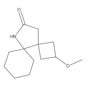 2-Methoxy-11-azadispiro[3.0.5^{5}.3^{4}]tridecan-12-one结构式
