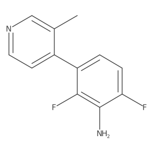 2,6-Difluoro-3-(3-methylpyridin-4-yl)aniline Structure