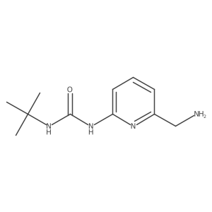 1-[6-(Aminomethyl)pyridin-2-yl]-3-tert-butylurea结构式