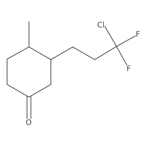 3-(3-Chloro-3,3-difluoropropyl)-4-methylcyclohexan-1-one Structure