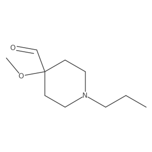4-Methoxy-1-propylpiperidine-4-carbaldehyde结构式