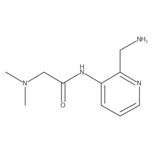 N-[2-(aminomethyl)pyridin-3-yl]-2-(dimethylamino)acetamide结构式