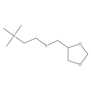 (2-{[(1,3-Dioxolan-4-yl)methyl]sulfanyl}ethyl)trimethylsilane结构式