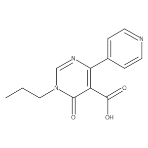 6-Oxo-1-propyl-4-(pyridin-4-yl)-1,6-dihydropyrimidine-5-carboxylic acid Structure