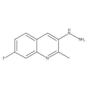 7-Fluoro-3-hydrazinyl-2-methylquinoline Structure