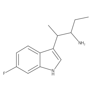 2-(6-fluoro-1H-indol-3-yl)pentan-3-amine Structure