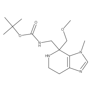 tert-butyl N-{[4-(methoxymethyl)-3-methyl-3H,4H,5H,6H,7H-imidazo[4,5-c]pyridin-4-yl]methyl}carbamate Structure