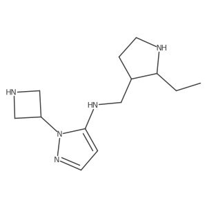 1-(azetidin-3-yl)-N-[(2-ethylpyrrolidin-3-yl)methyl]-1H-pyrazol-5-amine结构式