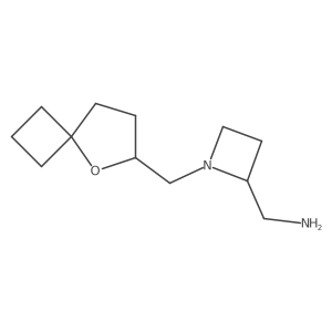 [1-({5-Oxaspiro[3.4]octan-6-yl}methyl)azetidin-2-yl]methanamine Structure