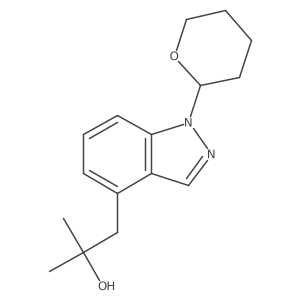 2-methyl-1-(1-(tetrahydro-2H-pyran-2-yl)-1H-indazol-4-yl)propan-2-ol Structure