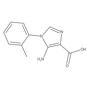 5-amino-1-(2-methylphenyl)-1H-imidazole-4-carboxylic acid结构式