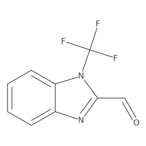 1-(trifluoromethyl)-1H-1,3-benzodiazole-2-carbaldehyde结构式