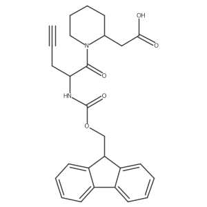 2-{1-[2-({[(9H-fluoren-9-yl)methoxy]carbonyl}amino)pent-4-ynoyl]piperidin-2-yl}acetic acid Structure