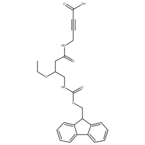 4-[3-ethoxy-4-({[(9H-fluoren-9-yl)methoxy]carbonyl}amino)butanamido]but-2-ynoic acid结构式