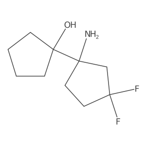 1-(1-Amino-3,3-difluorocyclopentyl)cyclopentan-1-ol Structure