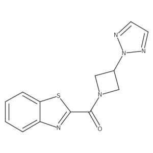 (3-(2H-1,2,3-triazol-2-yl)azetidin-1-yl)(benzo[d]thiazol-2-yl)methanone结构式