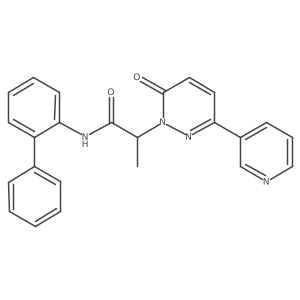 N-([1,1'-biphenyl]-2-yl)-2-(6-oxo-3-(pyridin-3-yl)pyridazin-1(6H)-yl)propanamide Structure