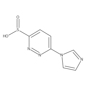 6-(1H-imidazol-1-yl)pyridazine-3-sulfinic acid Structure