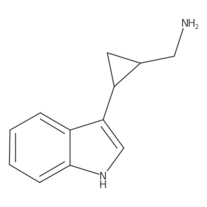 rac-[(1R,2R)-2-(1H-indol-3-yl)cyclopropyl]methanamine Structure
